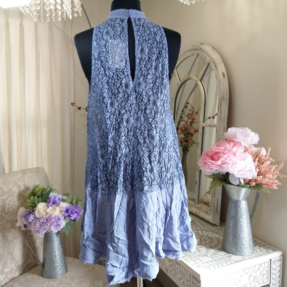 🍒NWT🍒 FREE PEOPLE FLOWY LACE TUNIC - Picture 5 of 7